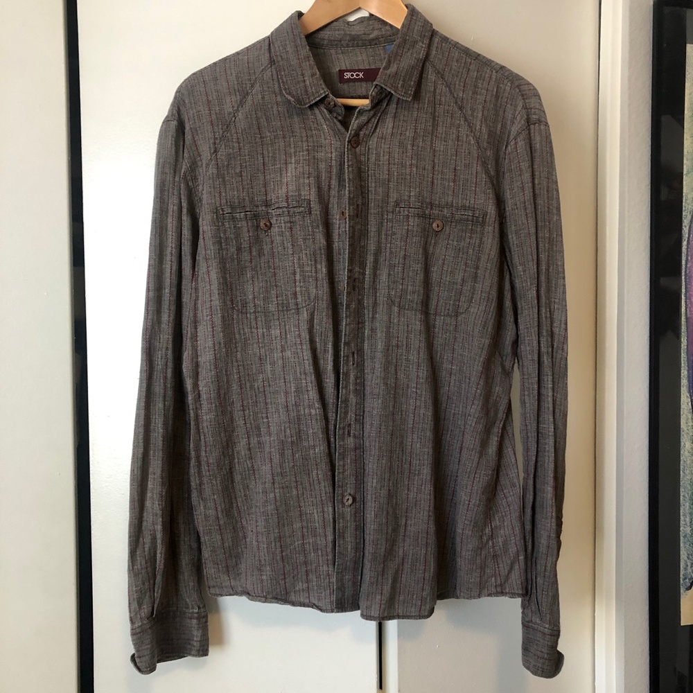 Stock LS Button Down Linen Shirt
